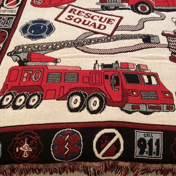 Goodwin Weavers Fire Fighters 100% cotton throw. - Picture 2 of 10